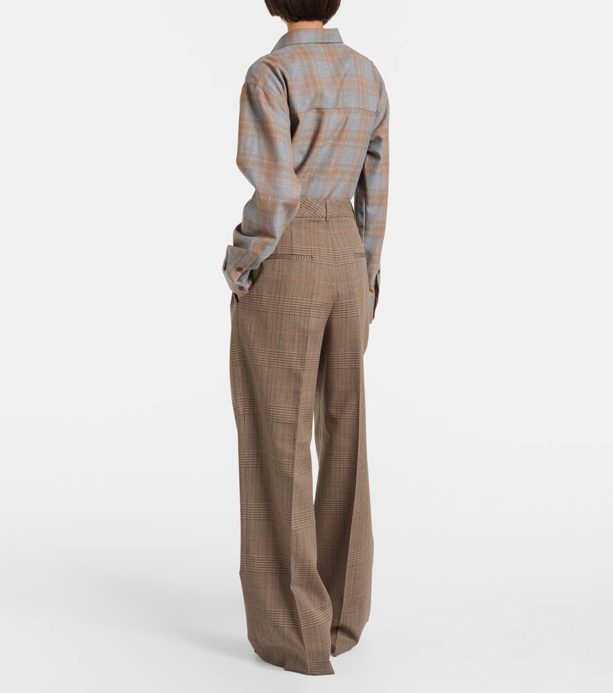 Rohe Trousers In Prince Of Wales Check In Brown