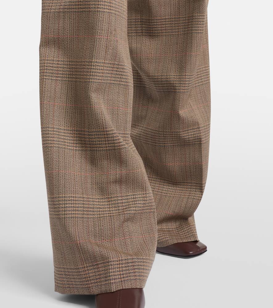 Rohe Trousers In Prince Of Wales Check In Brown