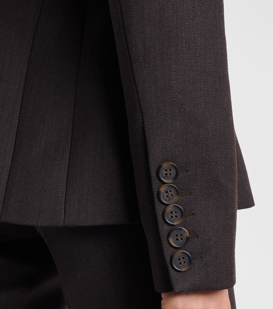 Alex Perry Double-breasted Blazer In Brown