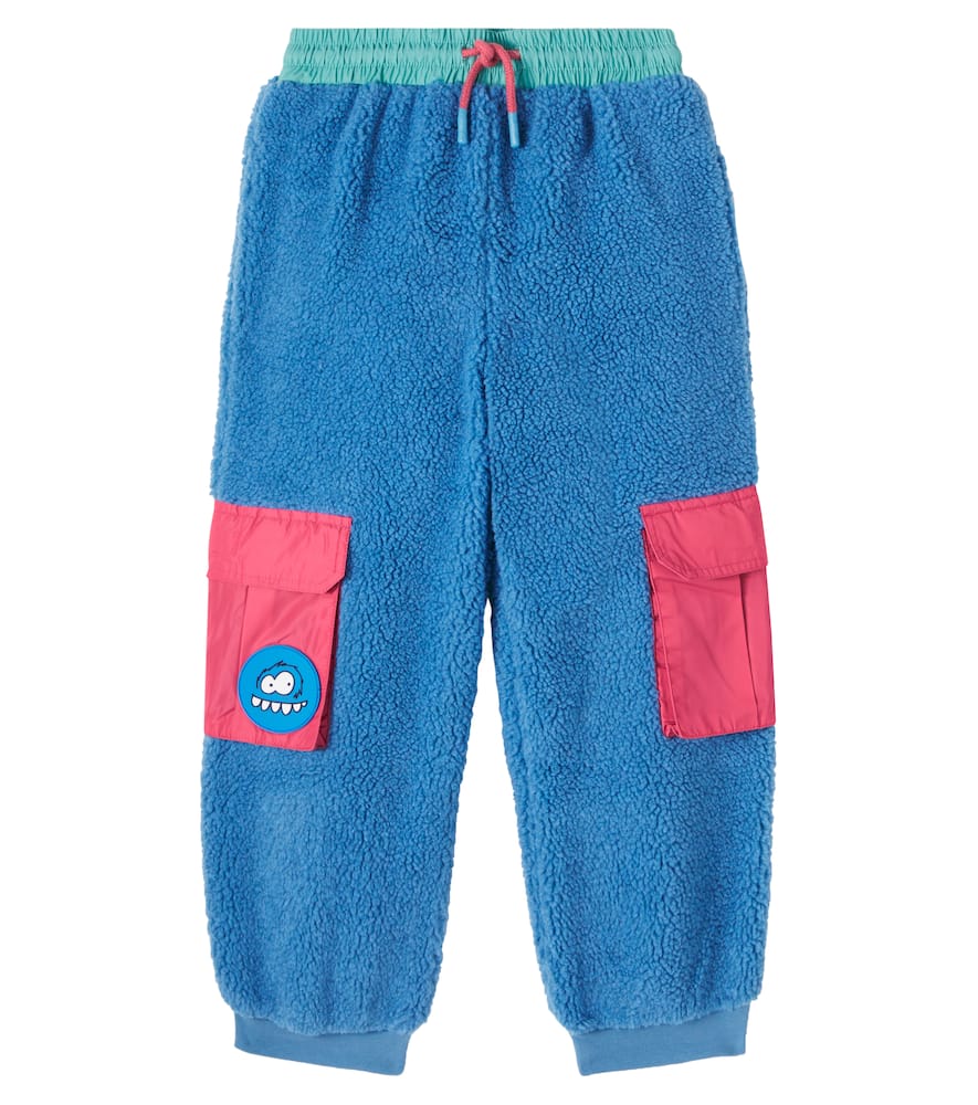 Stella Mccartney Colorblocked Sweatpants In Blue