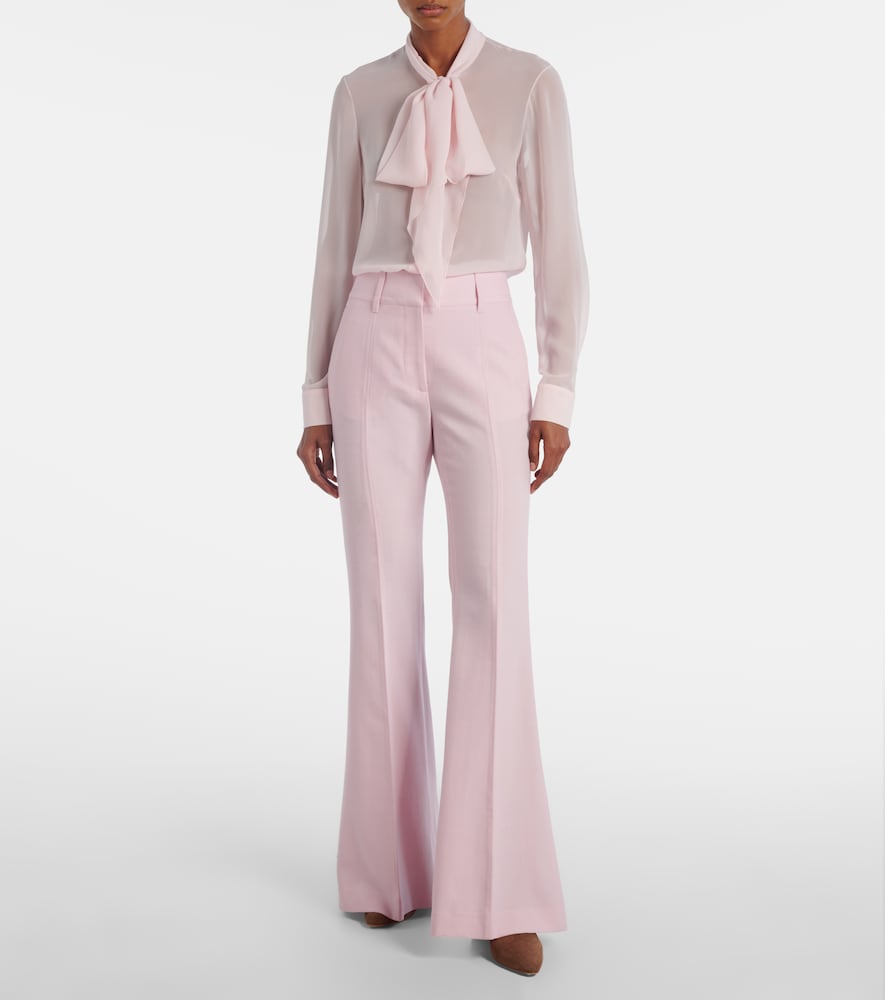 Shildon Tie-Neck Silk Blouse