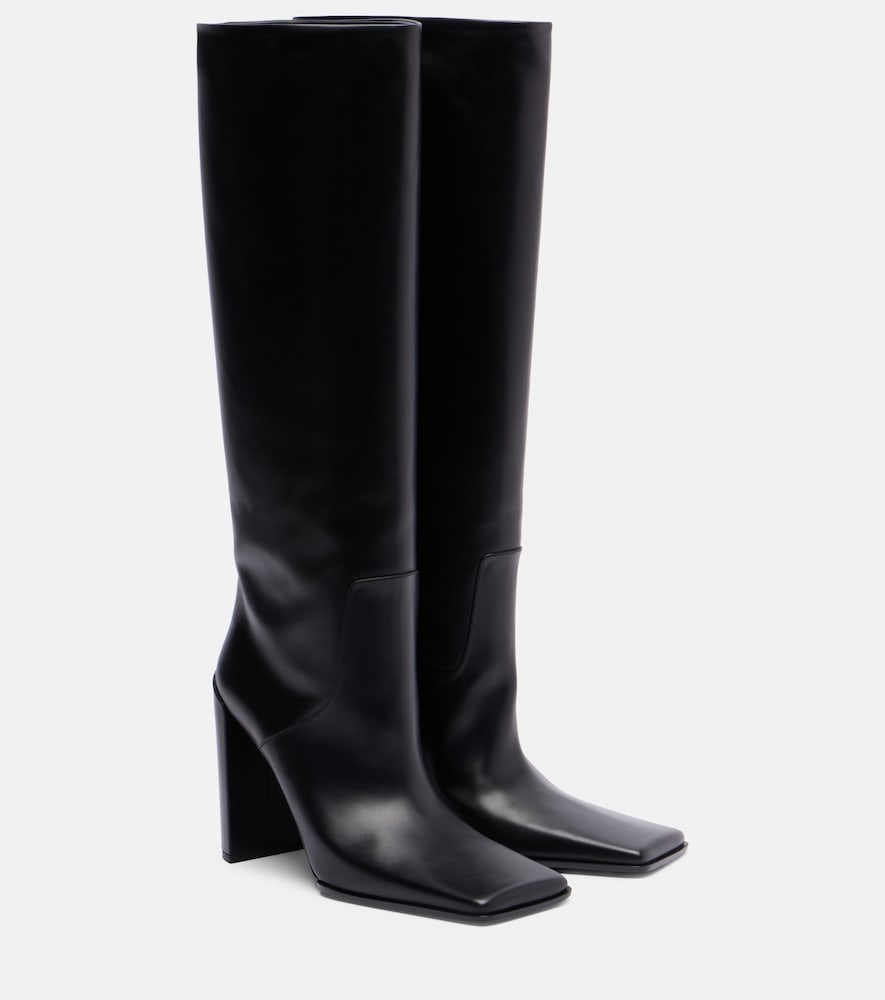Alaia Alaïa Square leather knee-high boots