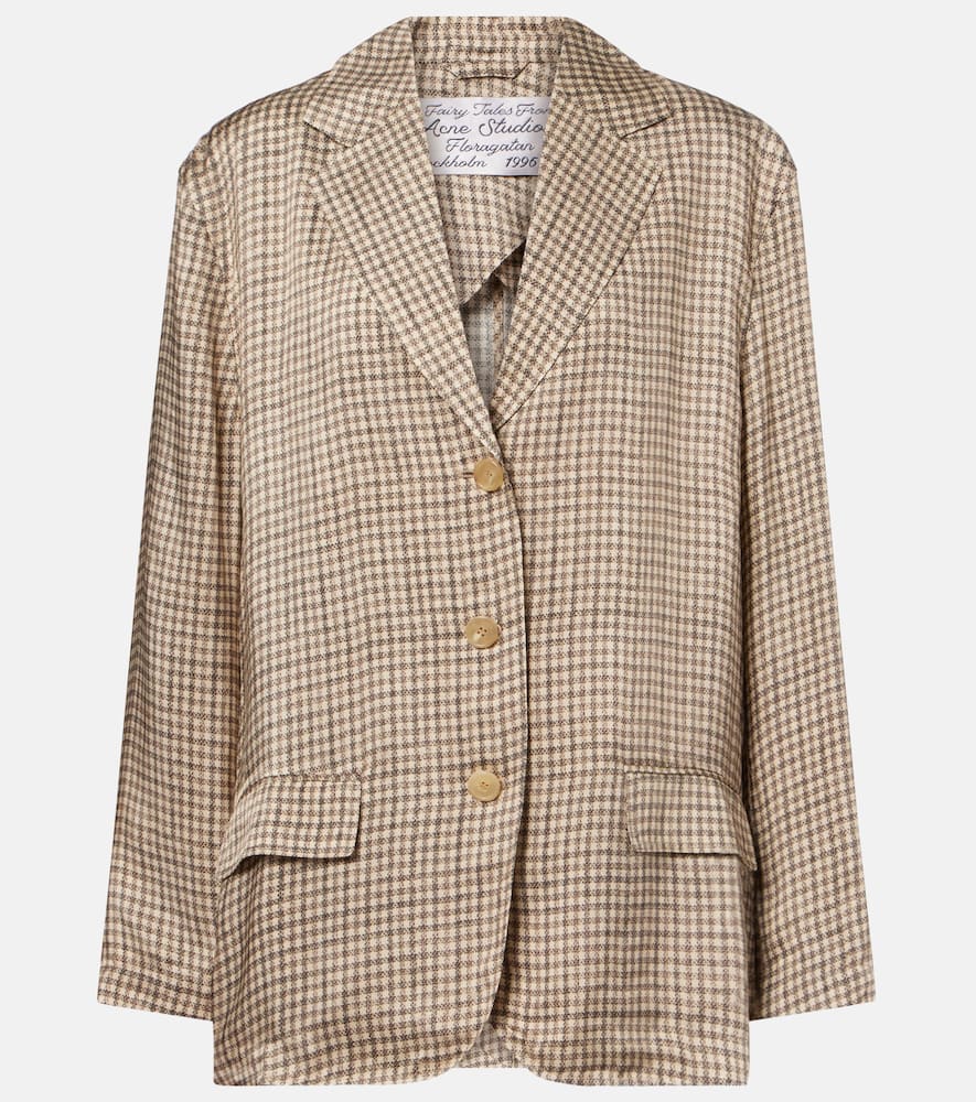 Junida checked blazer
