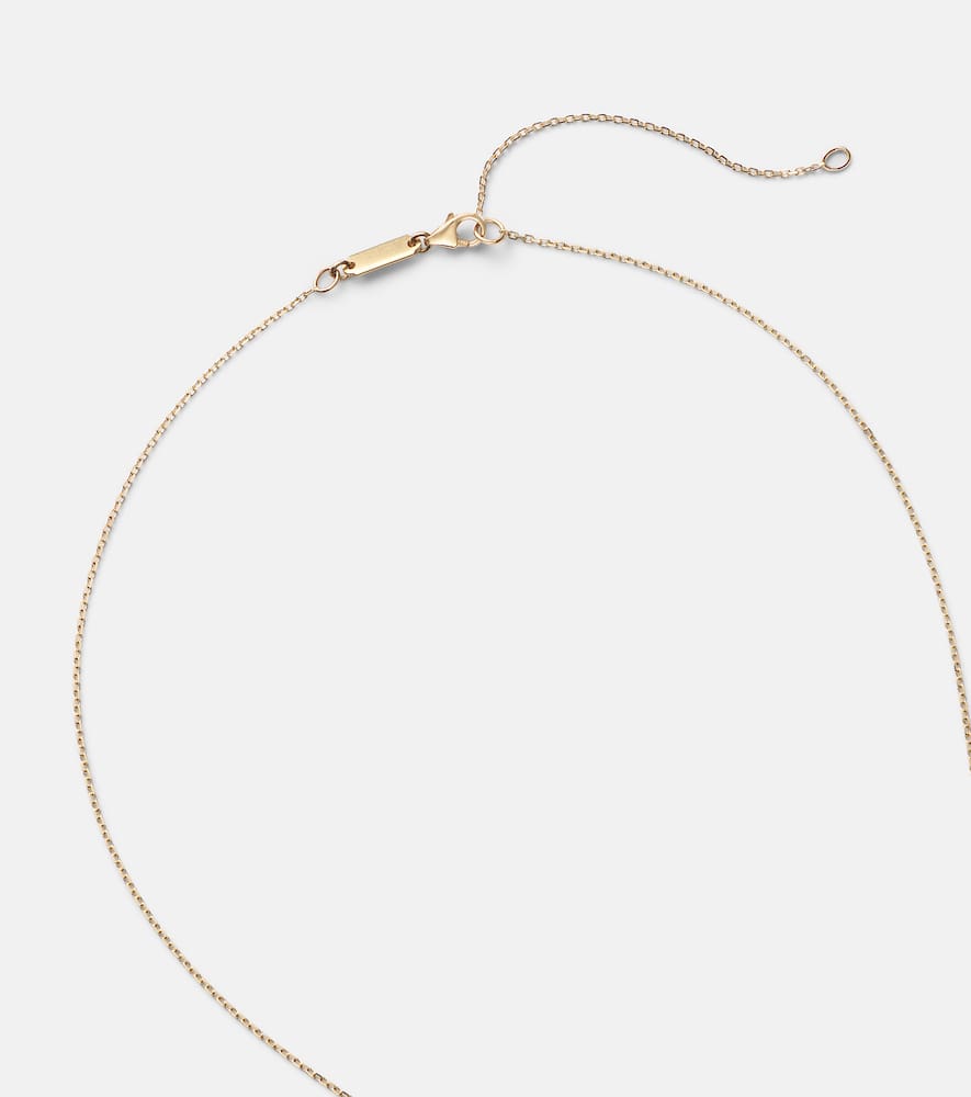 Suzanne Kalan One Of A Kind 18kt Gold Necklace With Opal And Diamonds In Gold