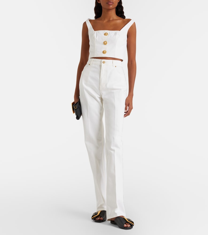 Balmain High-rise straight jeans
