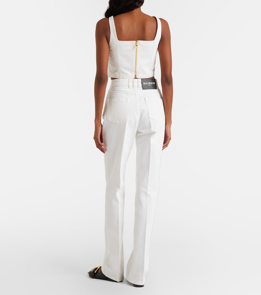  Balmain Balmain High-rise Straight Jeans 