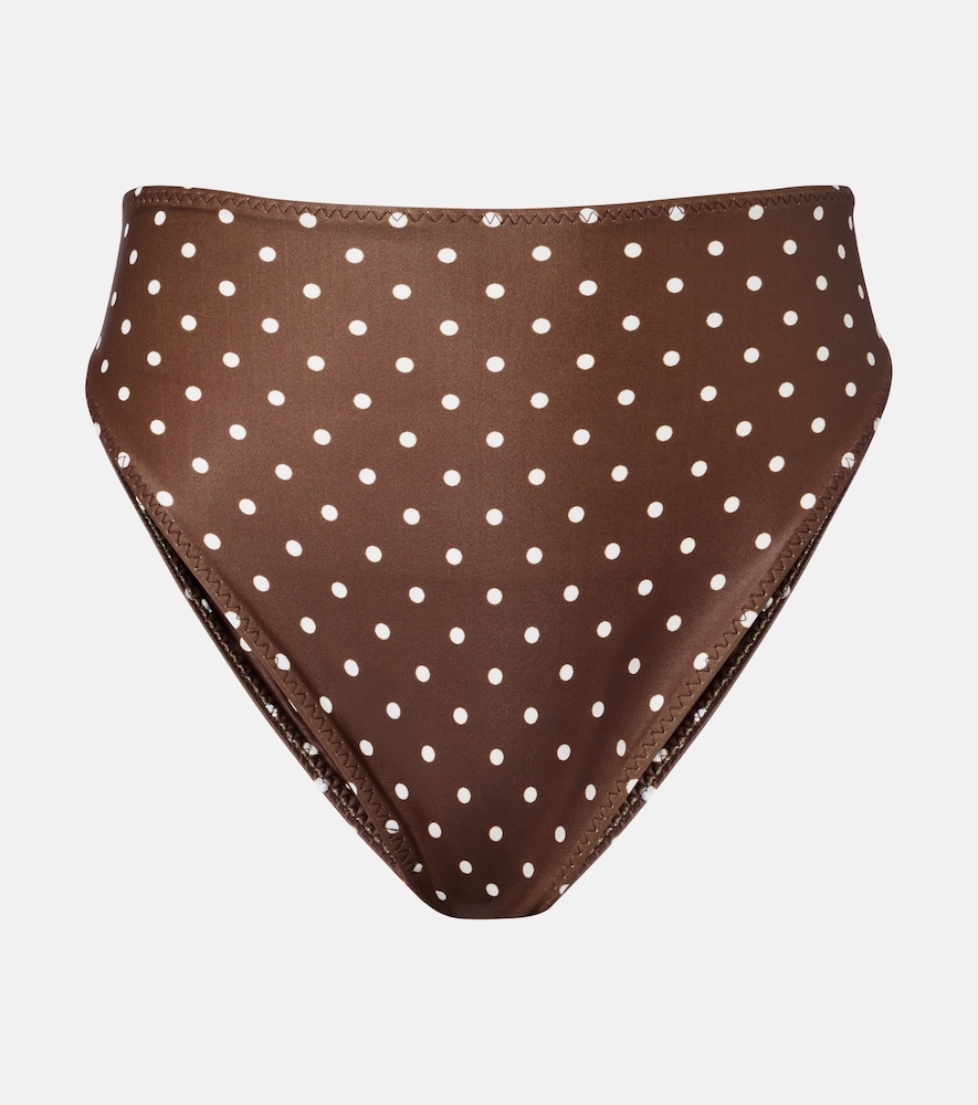 Same Polka-dot high-rise bikini bottoms