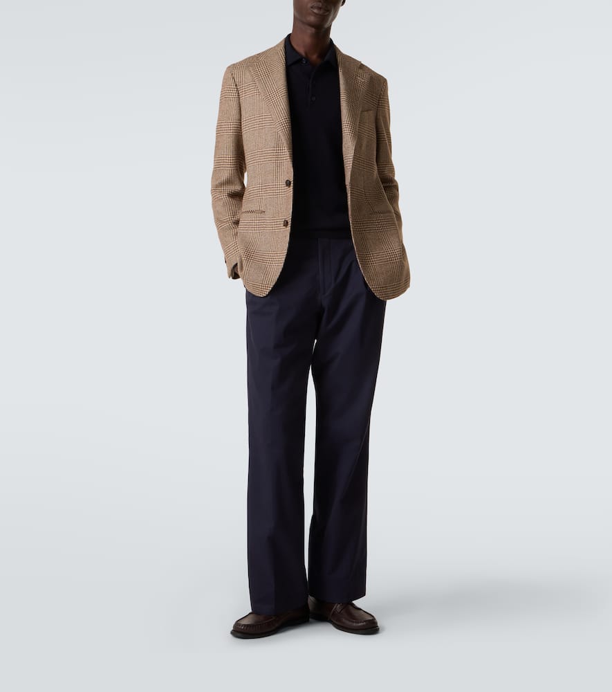 Saman Amel Allen Wool Polo Sweater In Multi