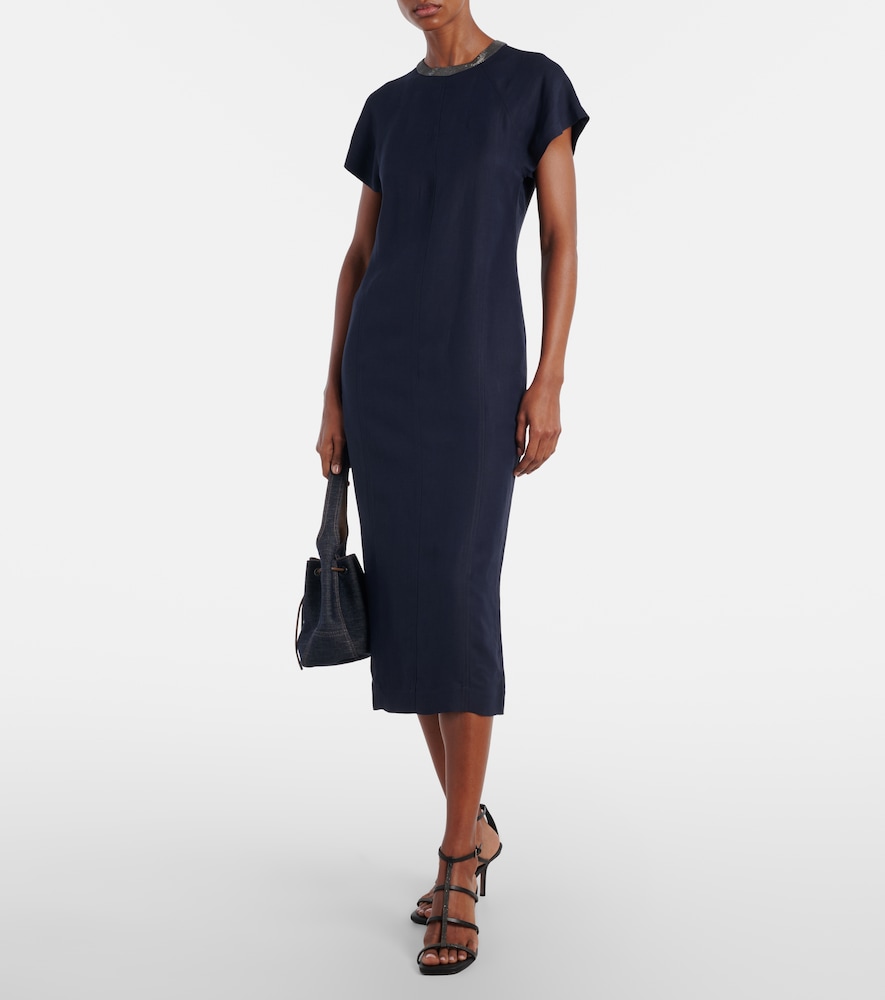  Brunello Cucinelli Brunello Cucinelli Midikleid Monili 