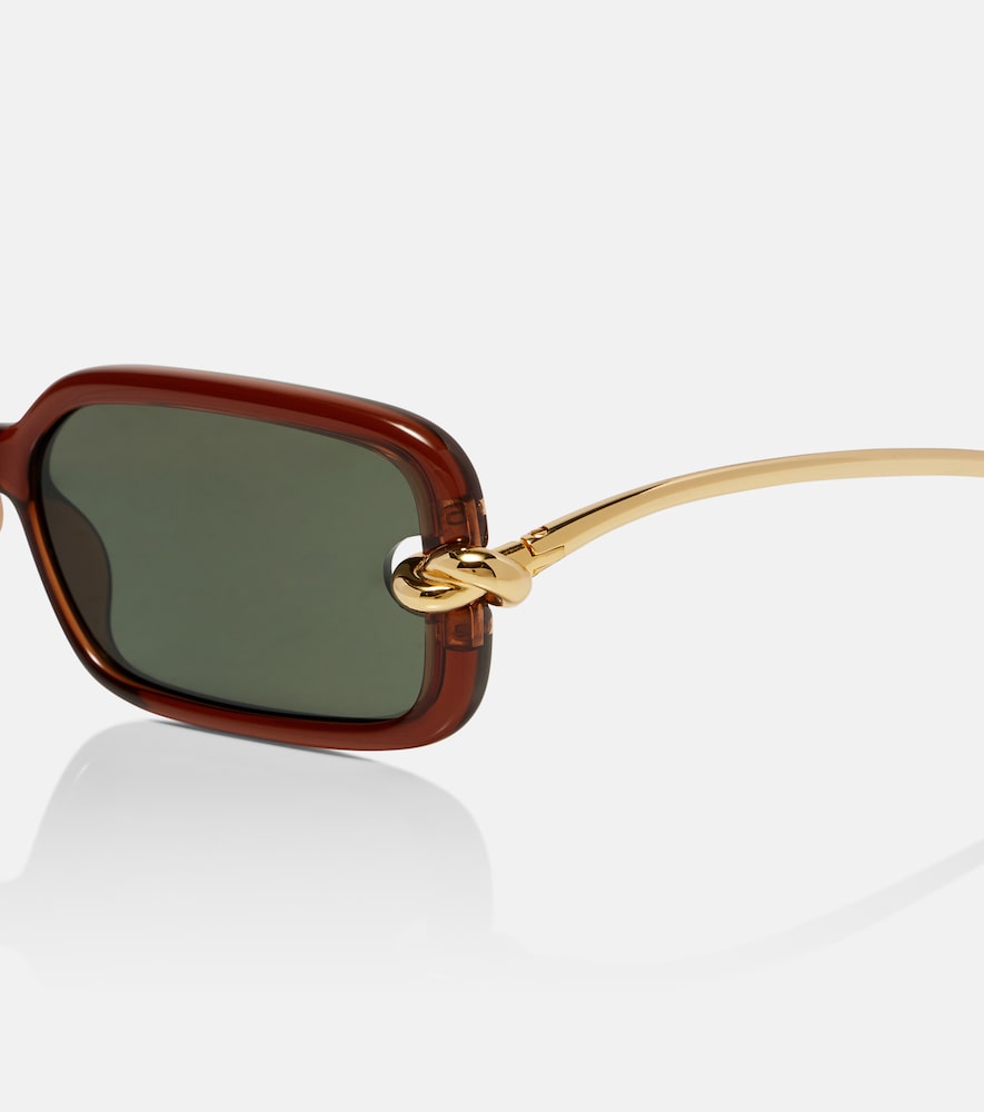  Bottega Veneta Bottega Veneta Knot Rectangular Sunglasses 