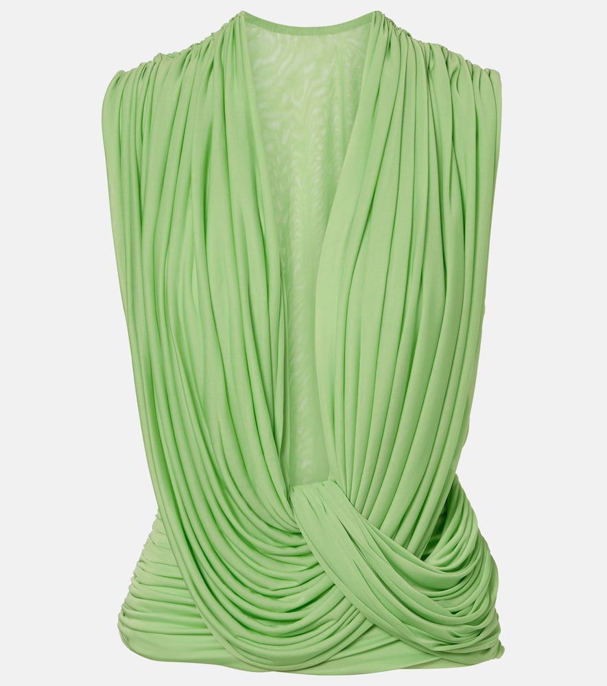 Christopher Esber Ripple draped jersey top