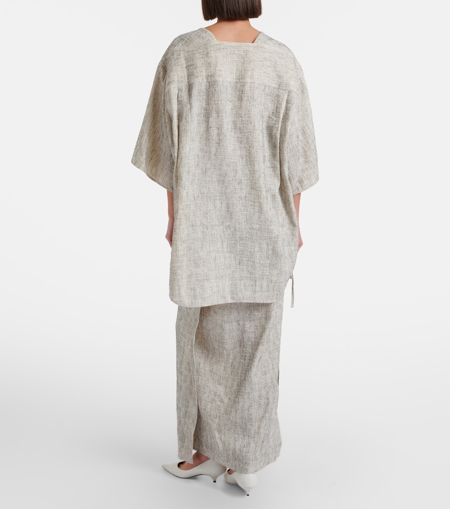  The Row The Row Linen And Silk Maxi Skirt 