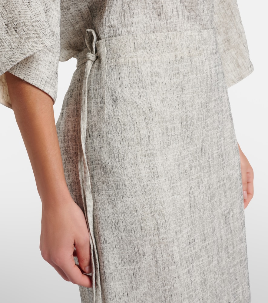  The Row The Row Linen And Silk Maxi Skirt 