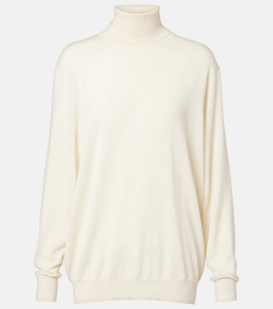 The Row Nabari Cashmere Sweater In White