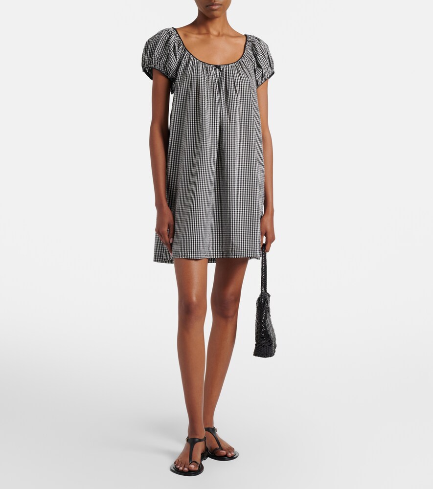 Dôen Julia gingham cotton poplin minidress