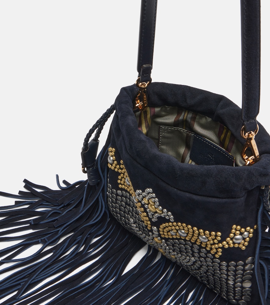  Etro Etro Schultertasche Kalispera Small Aus Veloursleder 
