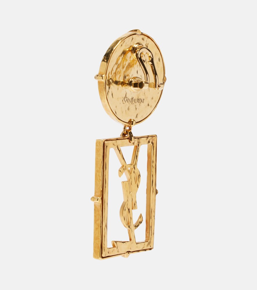  Saint Laurent Saint Laurent Pendientes De Clip Cassandre 
