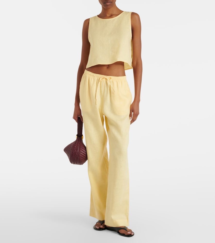 Asceno Aurelia linen wide-leg pants