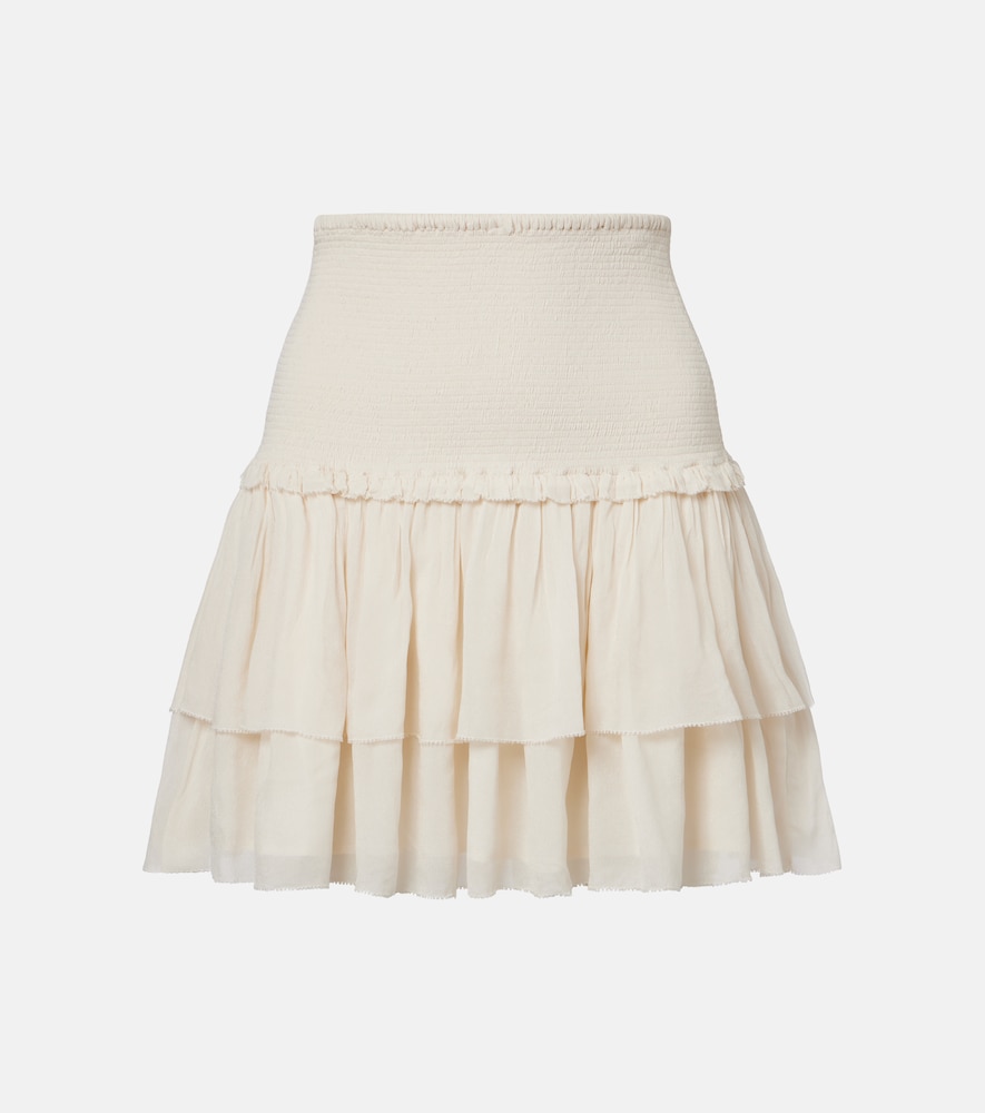 Poupette St Barth Farrah tiered miniskirt