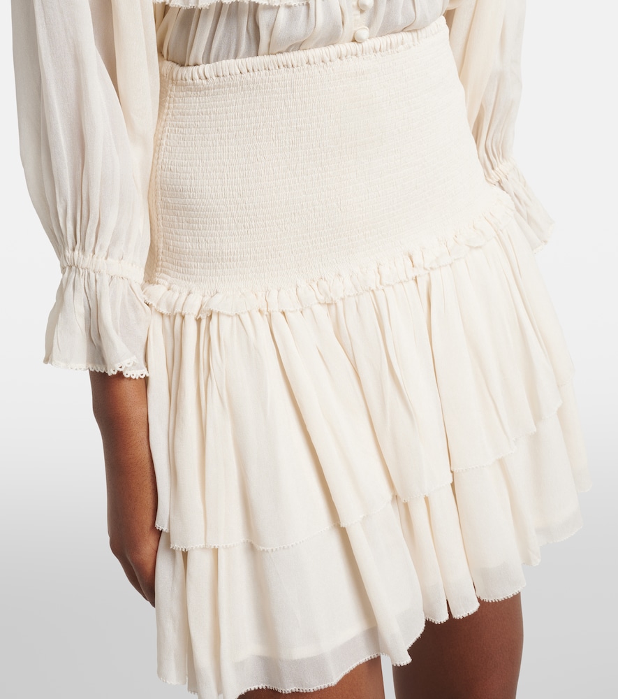  Poupette St Barth Poupette St Barth Farrah Tiered Miniskirt 