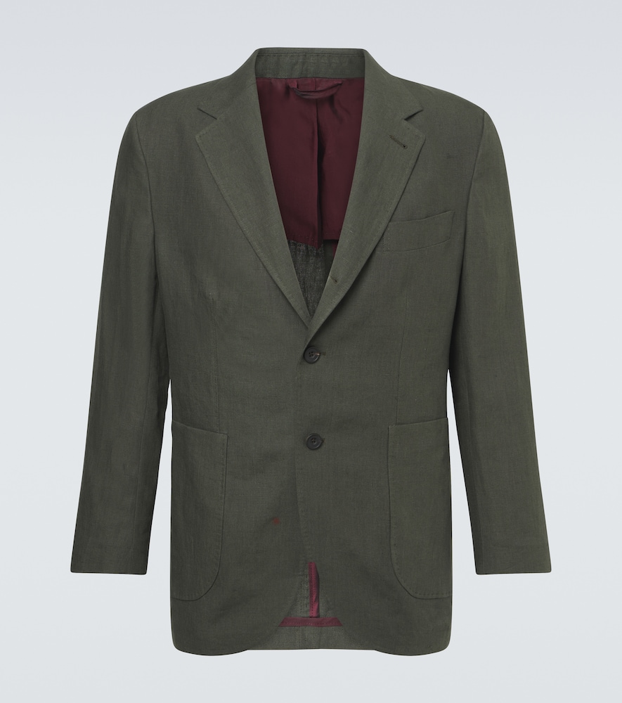 Rubinacci Single-breasted linen blazer