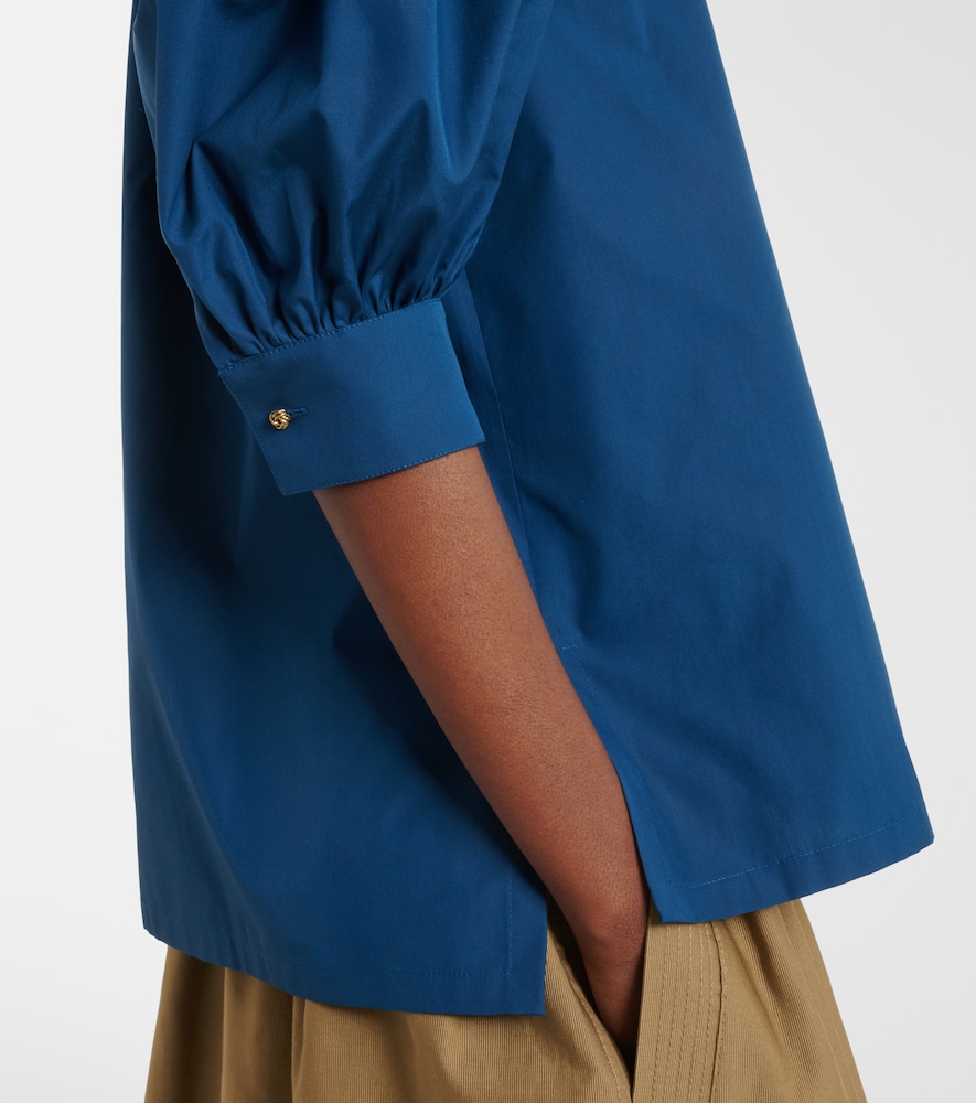  Max Mara Max Mara Blouse En Coton à Col Lavallière 