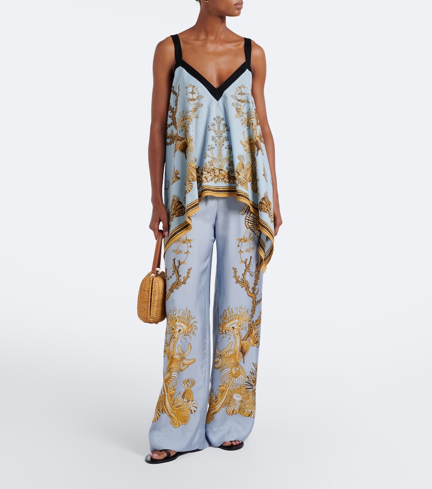 La DoubleJ Printed asymmetric cotton top | Thumbnail 6