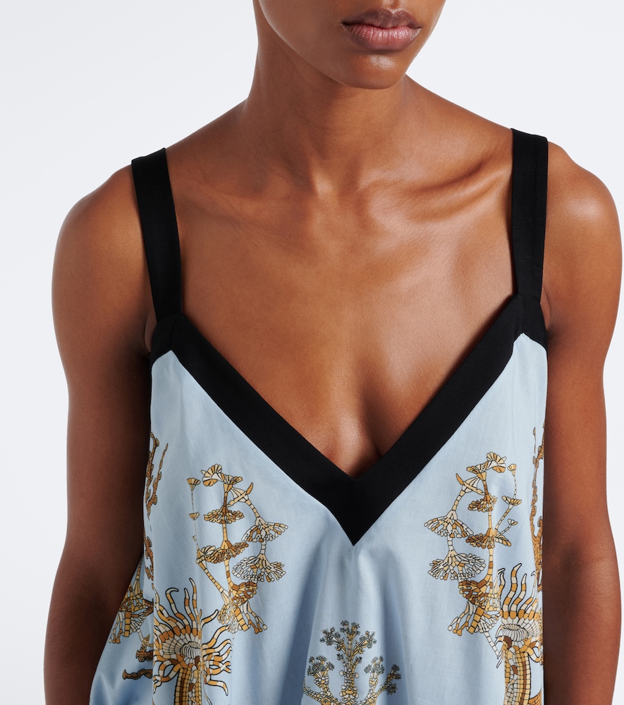 La DoubleJ Printed asymmetric cotton top | Thumbnail 2