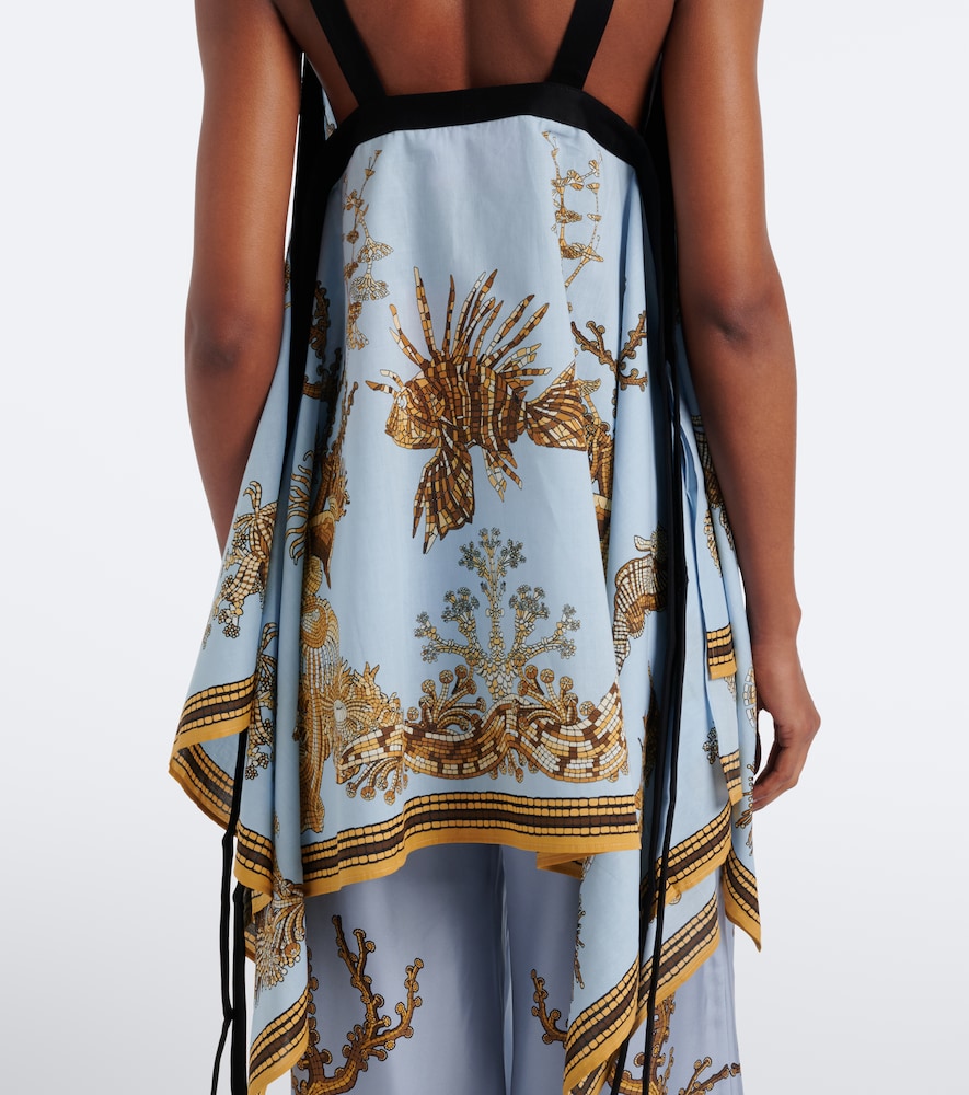 La DoubleJ Printed asymmetric cotton top | Thumbnail 5