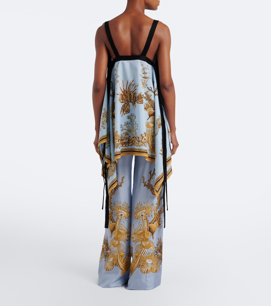 La DoubleJ Printed asymmetric cotton top | Thumbnail 3
