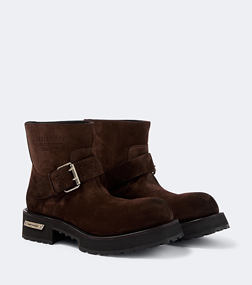 Stivali biker Venom in suede