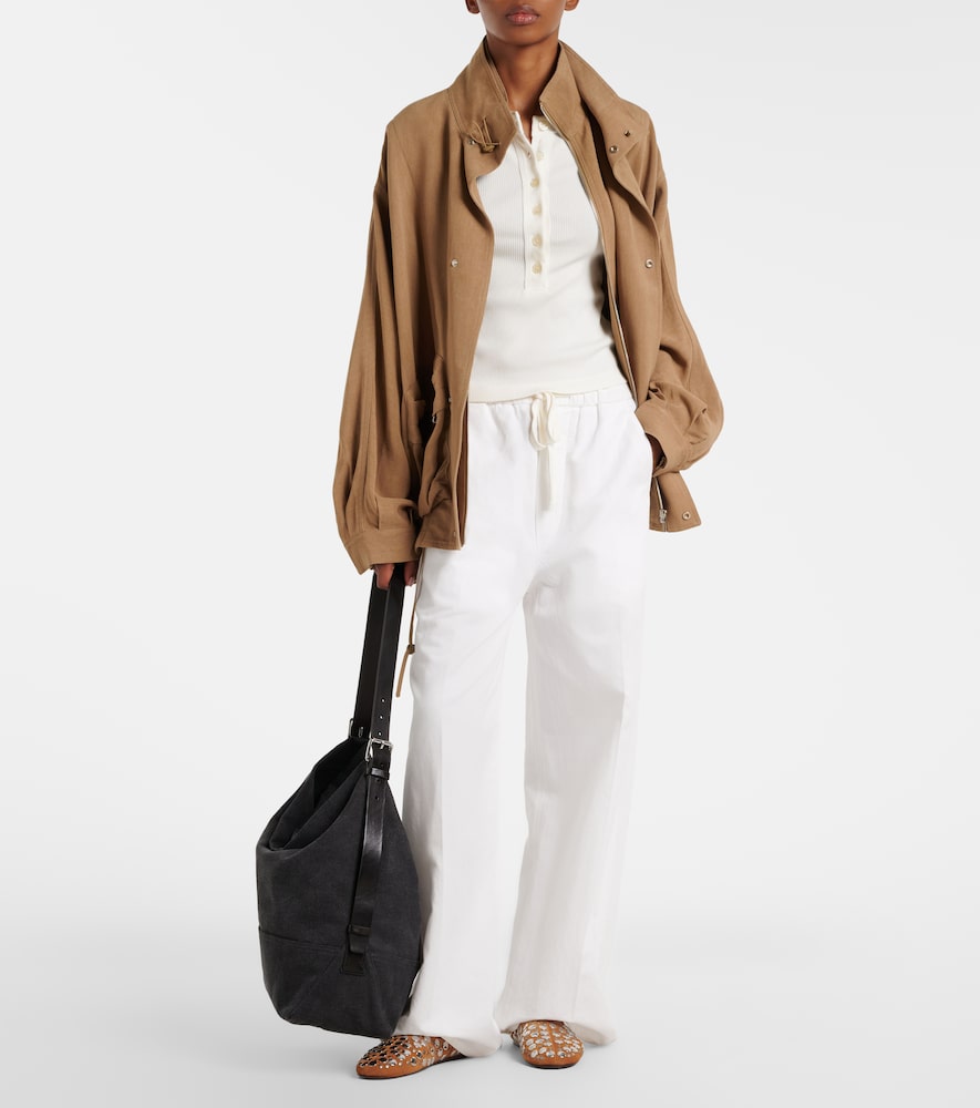 Citizens of Humanity Aurora cotton and linen wide-leg pants