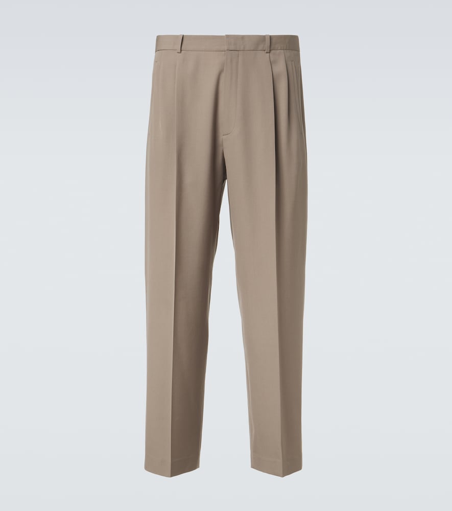 The Row Tarek Wool Straight Pants by The Row