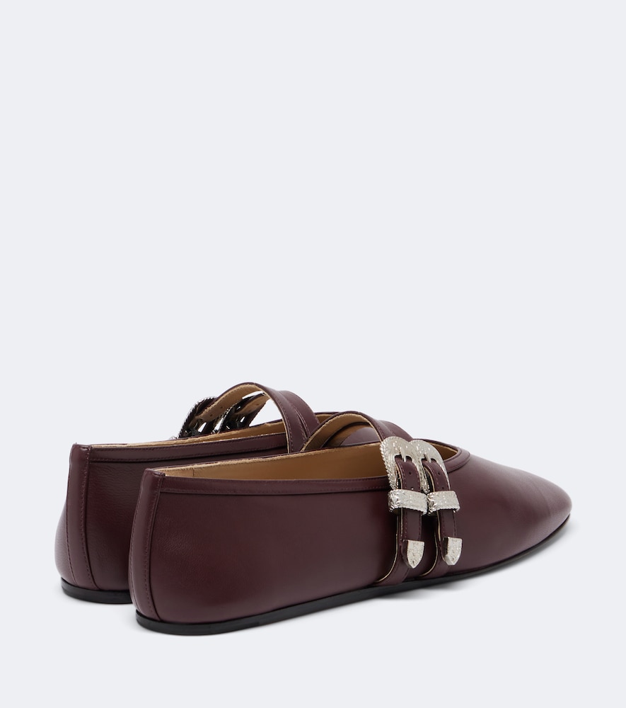 Le Monde Béryl Claudia Leather Mary Jane Flats