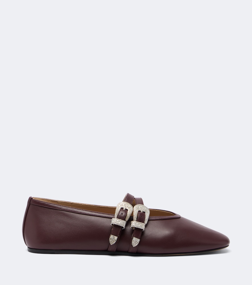 Le Monde Béryl Claudia Leather Mary Jane Flats
