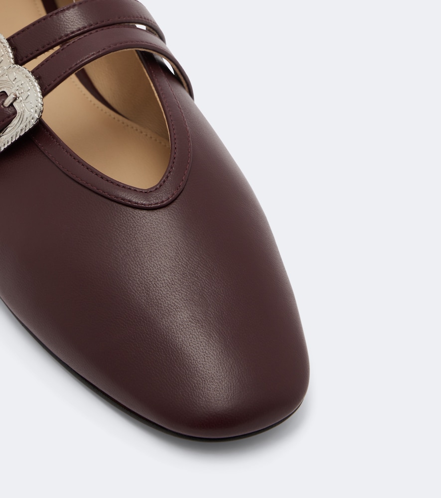 Le Monde Béryl Claudia Leather Mary Jane Flats