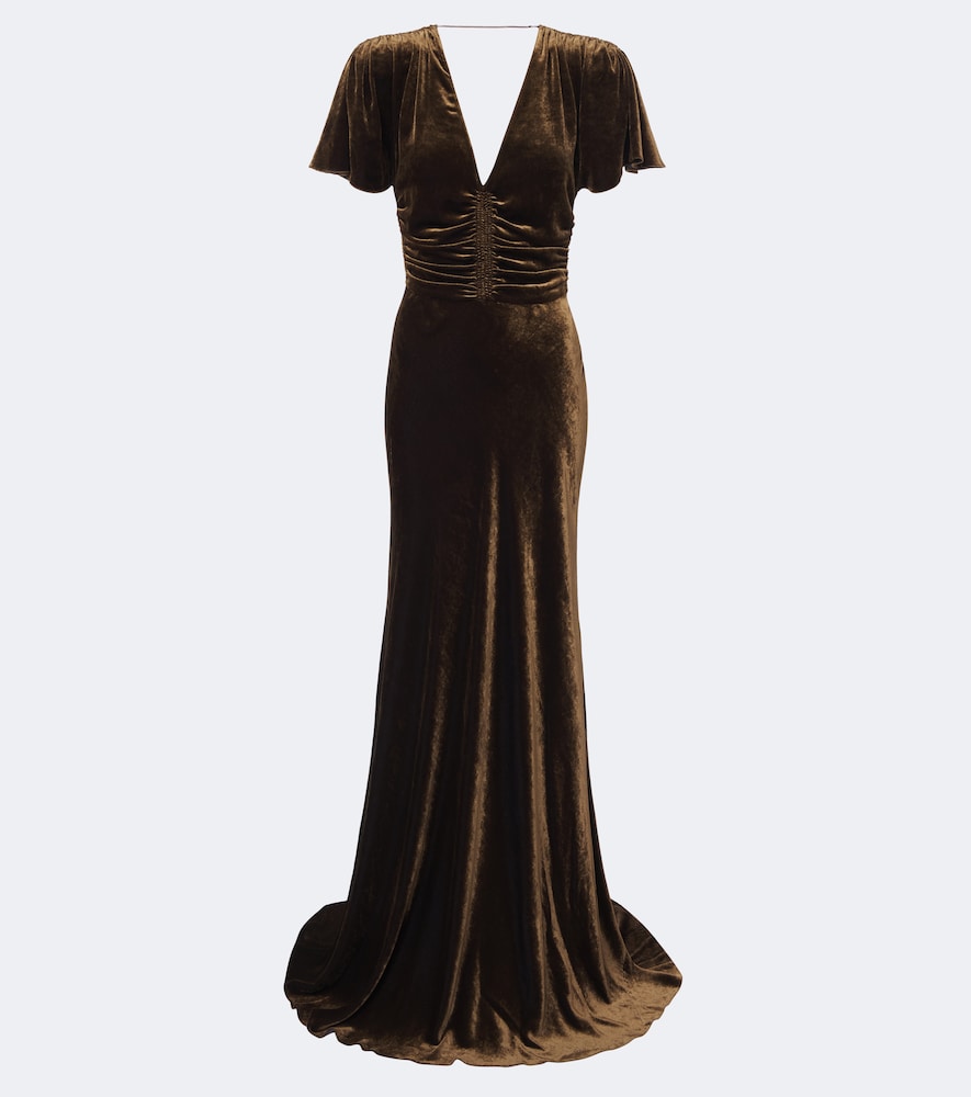 Bustier-Robe Charisse aus Samt