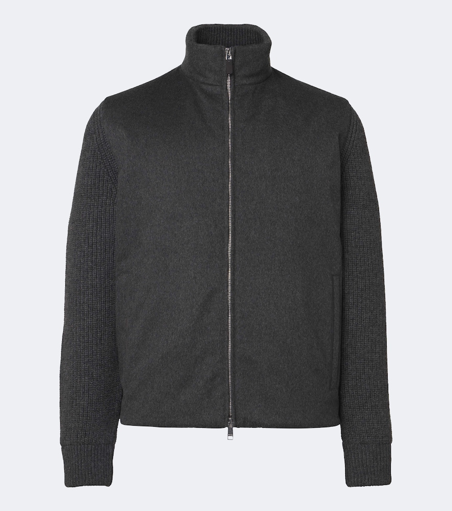 Pullover mit Reißverschluss aus Kaschmir