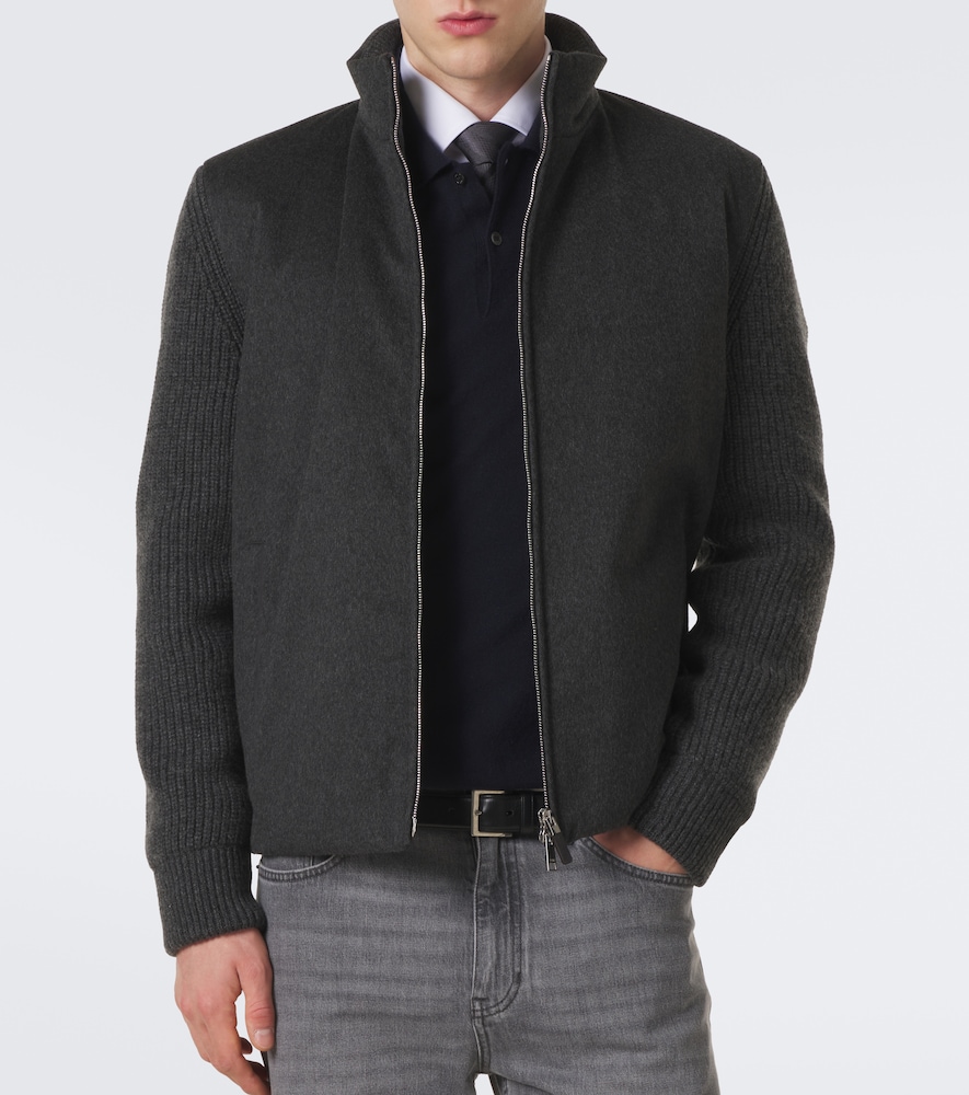 Cashmere Zip-Up Cardigan