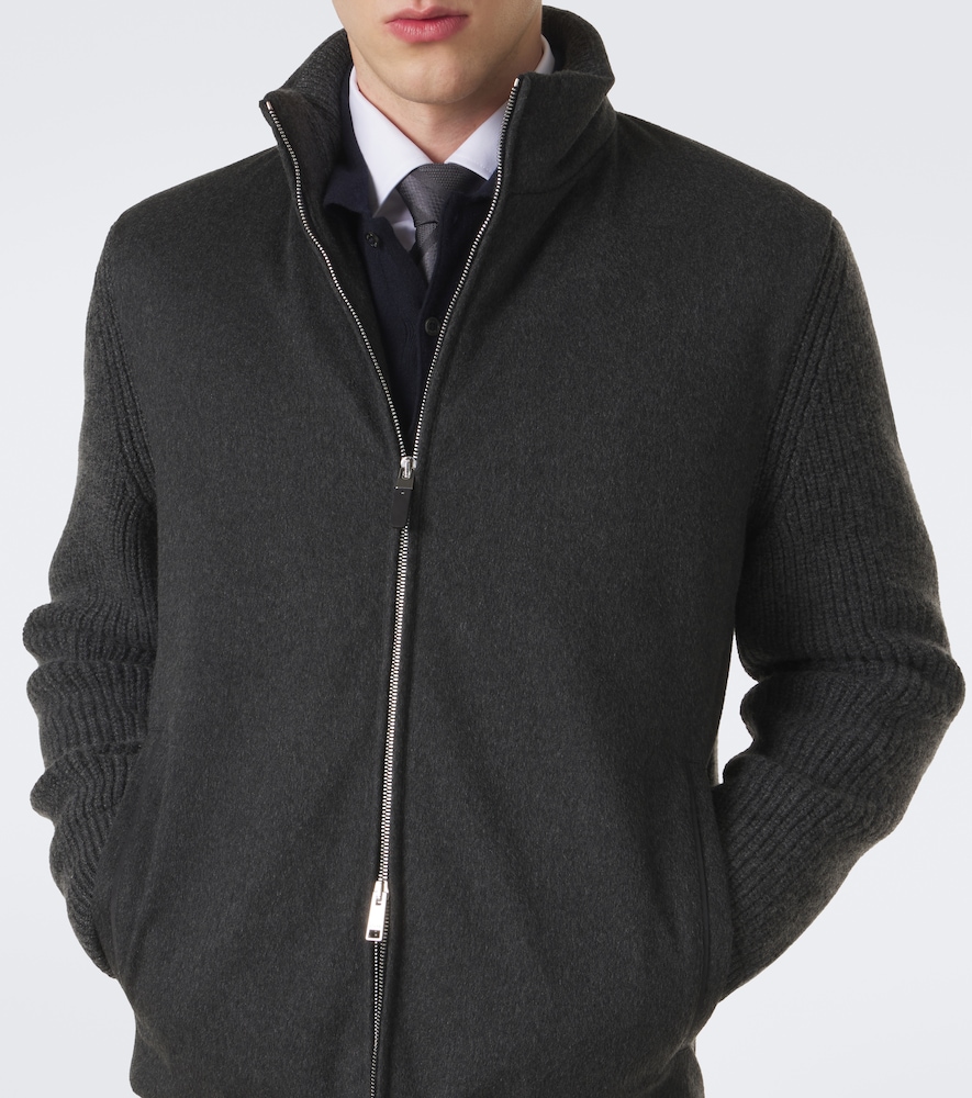 Cashmere Zip-Up Cardigan