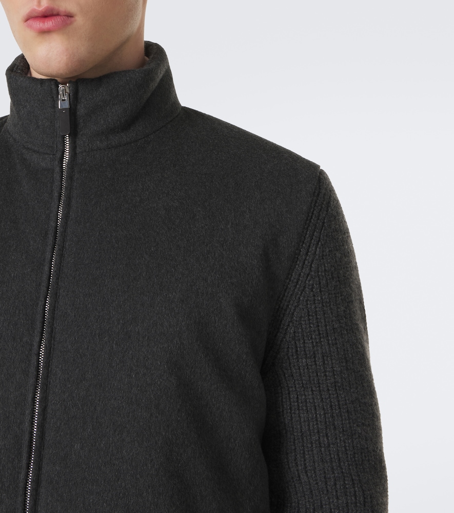 Cashmere Zip-Up Cardigan