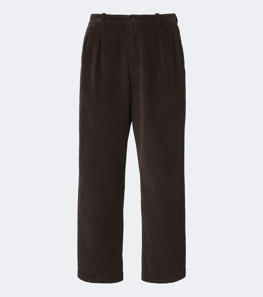 Pantaloni Tuxo a gamba larga in cotone con pinces