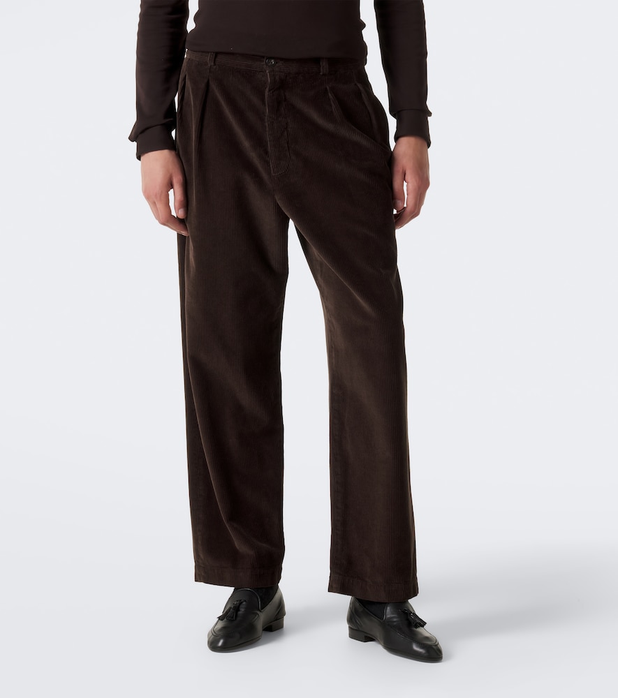 Tuxo Pleated Cotton Corduroy
