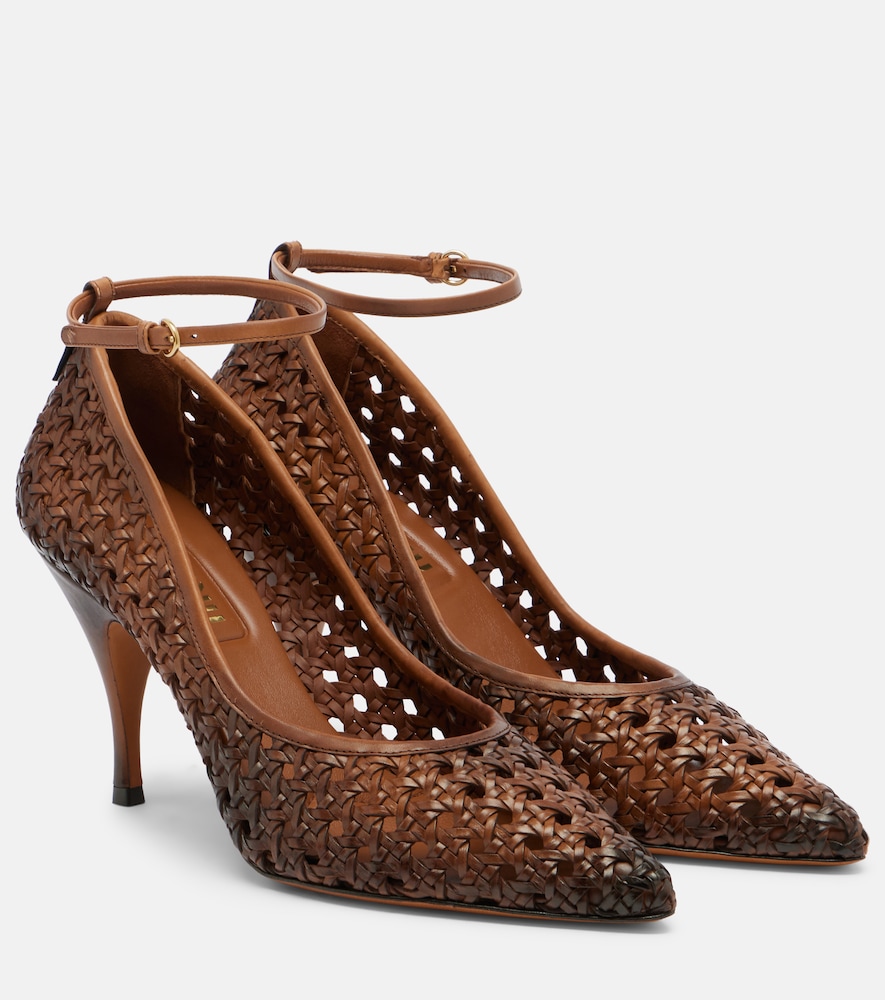 Pumps Woven aus Leder