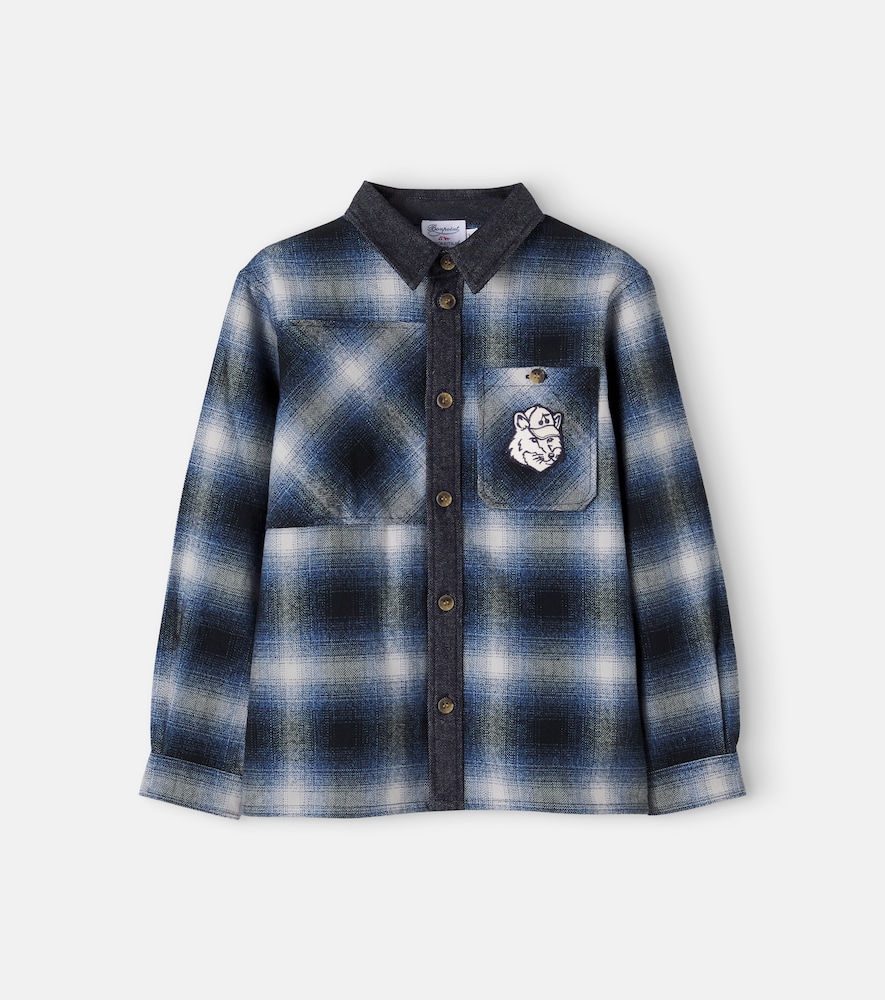 x Maison Kitsuné – Giacca camicia in cotone a quadri