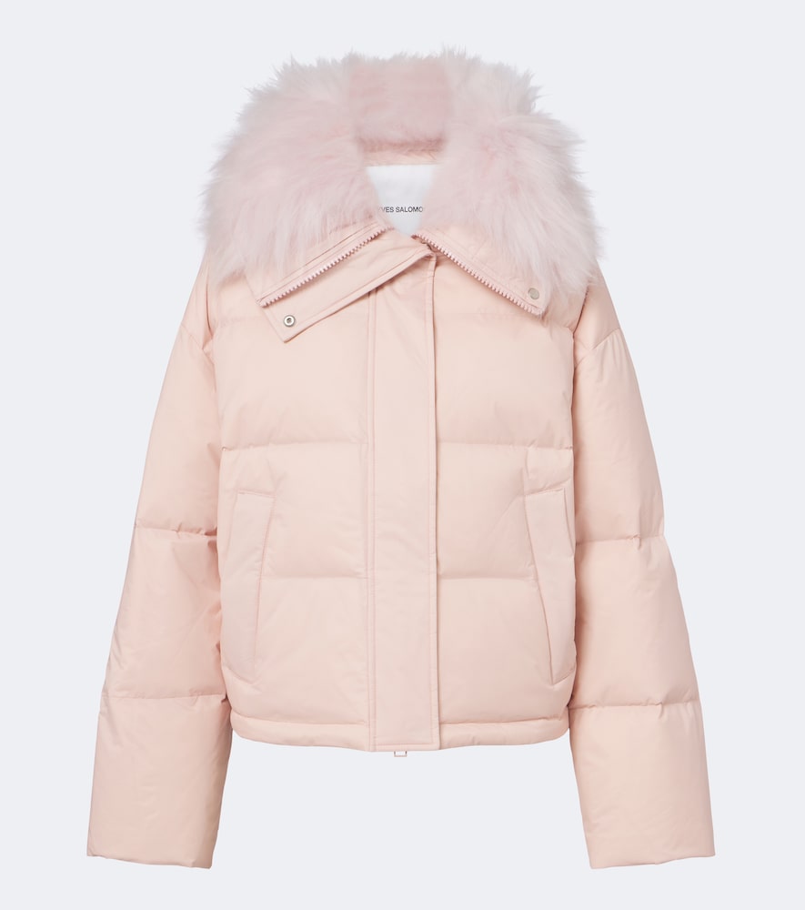 Yves Salomon Veste doudoune courte finitions en shearling 1050 €