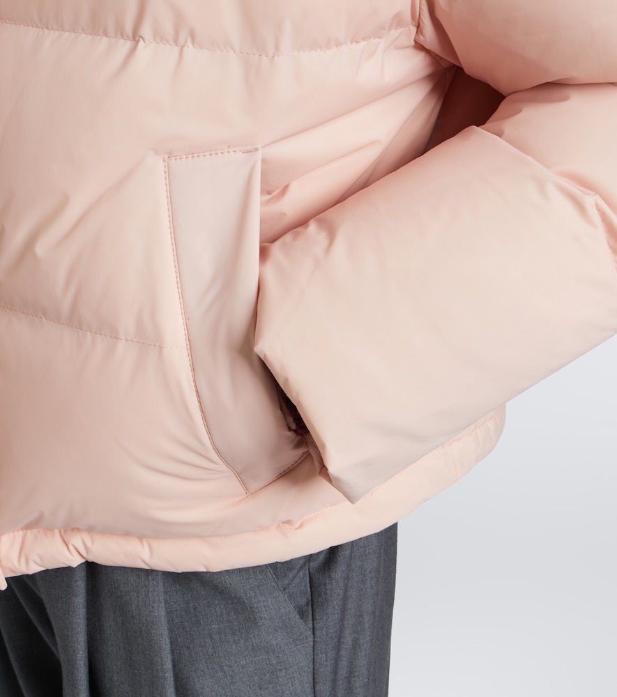 Doudoune Shearling-Trimmed Down Jacket