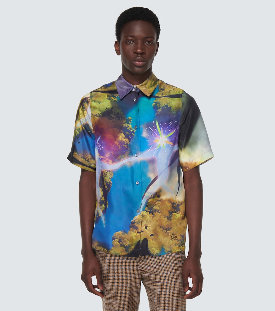  Loewe Loewe X Howl's Moving Castle Hemd Aus Einem Seidengemisch 