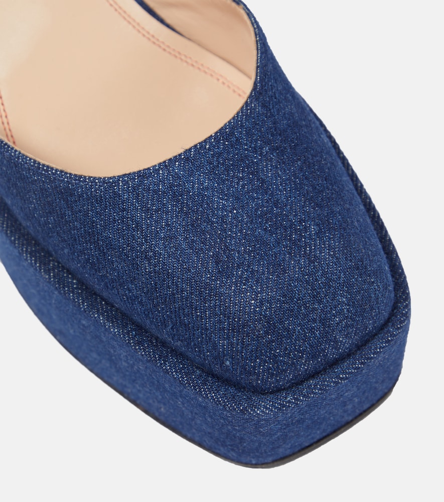  Nodaleto Nodaleto Plateau-pumps Bulla Sofia Aus Denim 