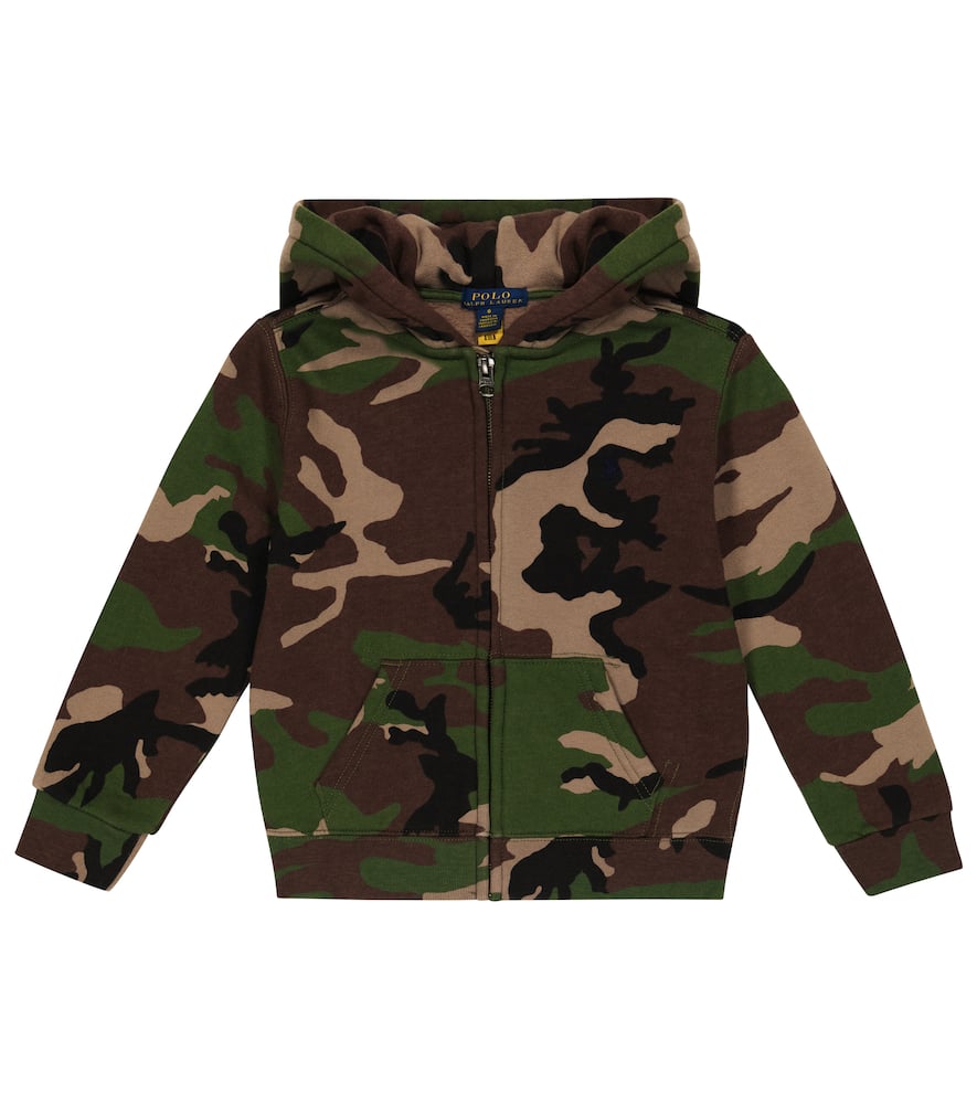 Polo Ralph Lauren Kids Camouflage cotton-blend zip-up hoodie
